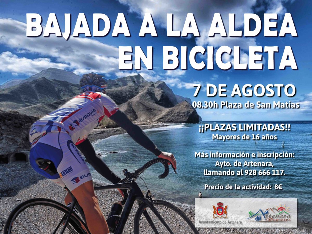 Bajada a La Aldea en bicicleta