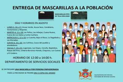 Entrega de mascarillas a la población