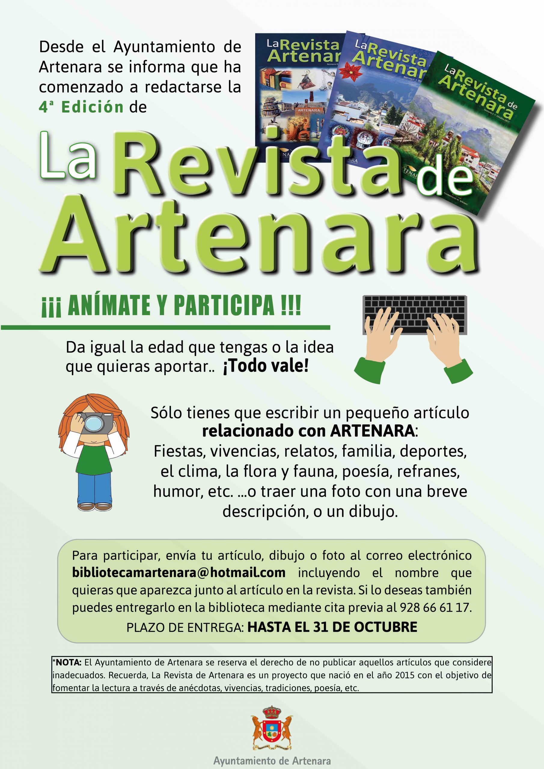 4ª Edición de LA REVISTA DE ARTENARA