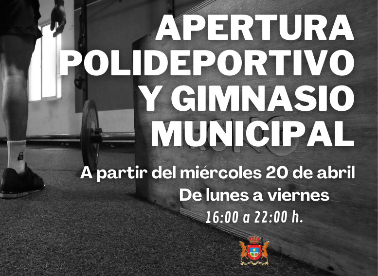 APERTURA POLIDEPORTIVO Y GIMNASIO MUNICIPAL