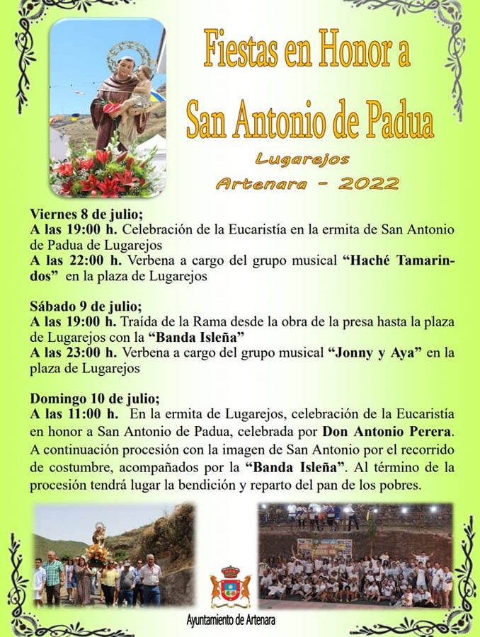 FIESTAS EN HONOR A SAN ANTONIO DE PADUA