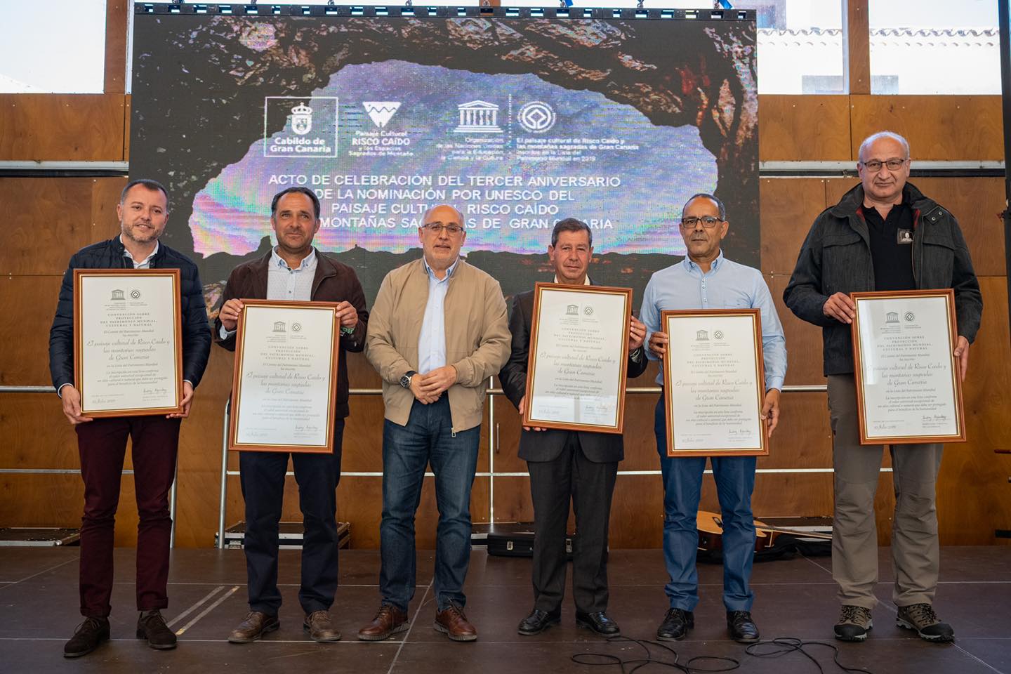 Artenara acoge el 3º Aniversario  de la declaración de Risco Caído y las Montañas Sagradas de Gran Canaria como Patrimonio Mundial en la categoría de Paisaje Cultural.