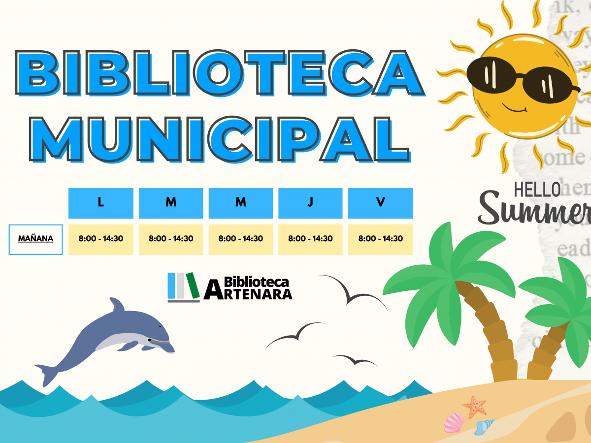 HORARIO DE VERANO BIBLIOTECA MUNICIPAL