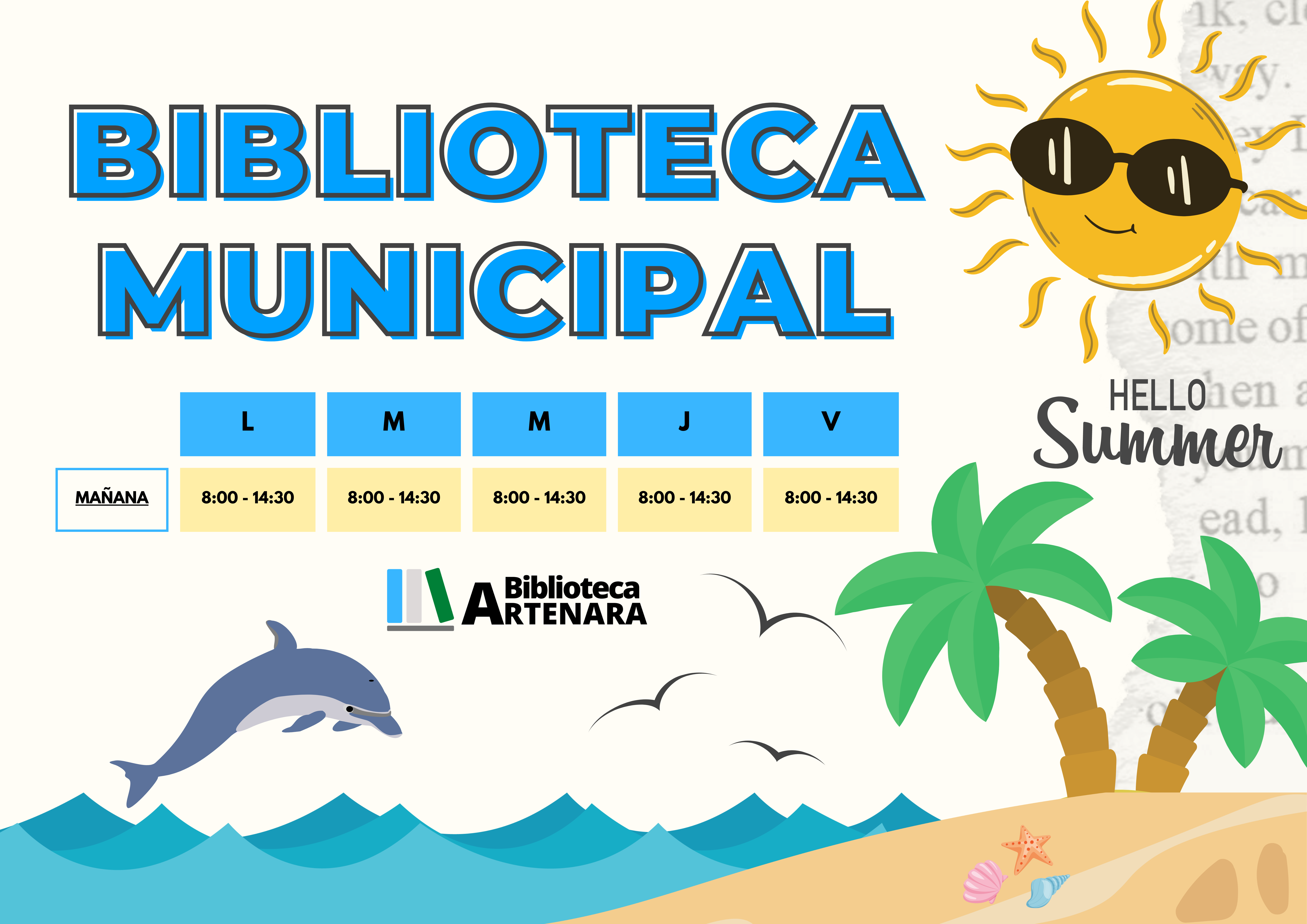 HORARIO DE VERANO BIBLIOTECA MUNICIPAL