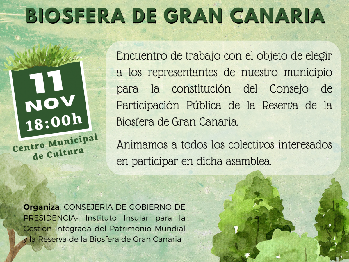 CONSTITUCION DEL CONSEJO DE PARTICIPACION PUBLICA DE LA RESERVA DE LA BIOSFERA