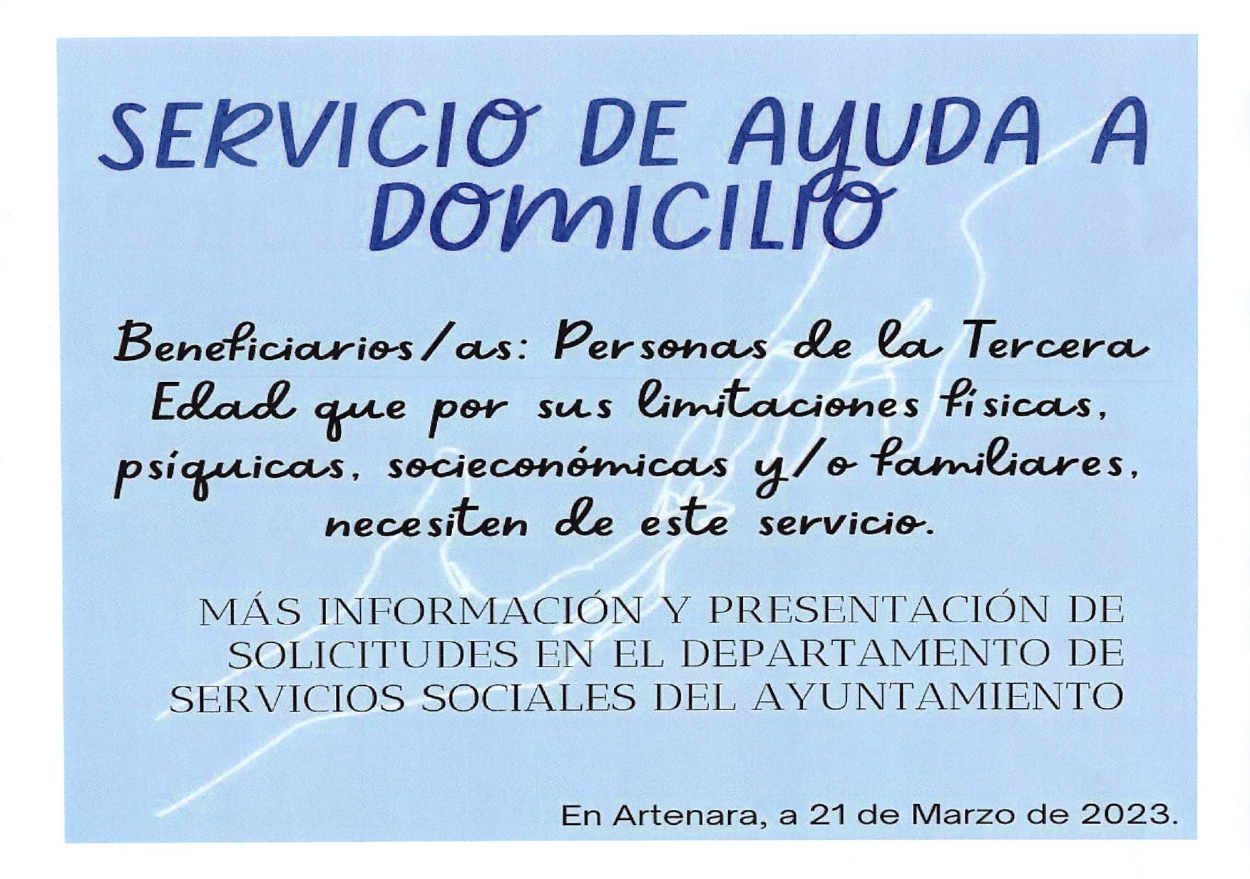 SERVICIO DE AYUDA A DOMICILIO