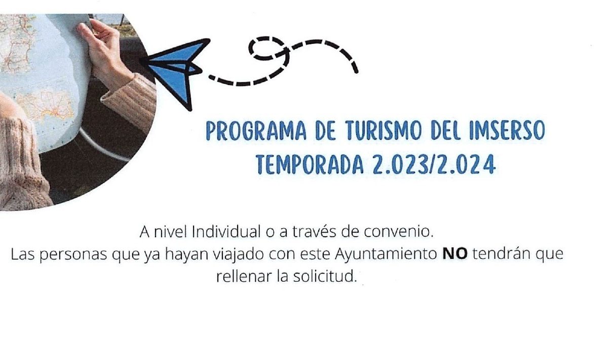 Programa de Turismo del IMSERSO Temporada 2.023/2.024.