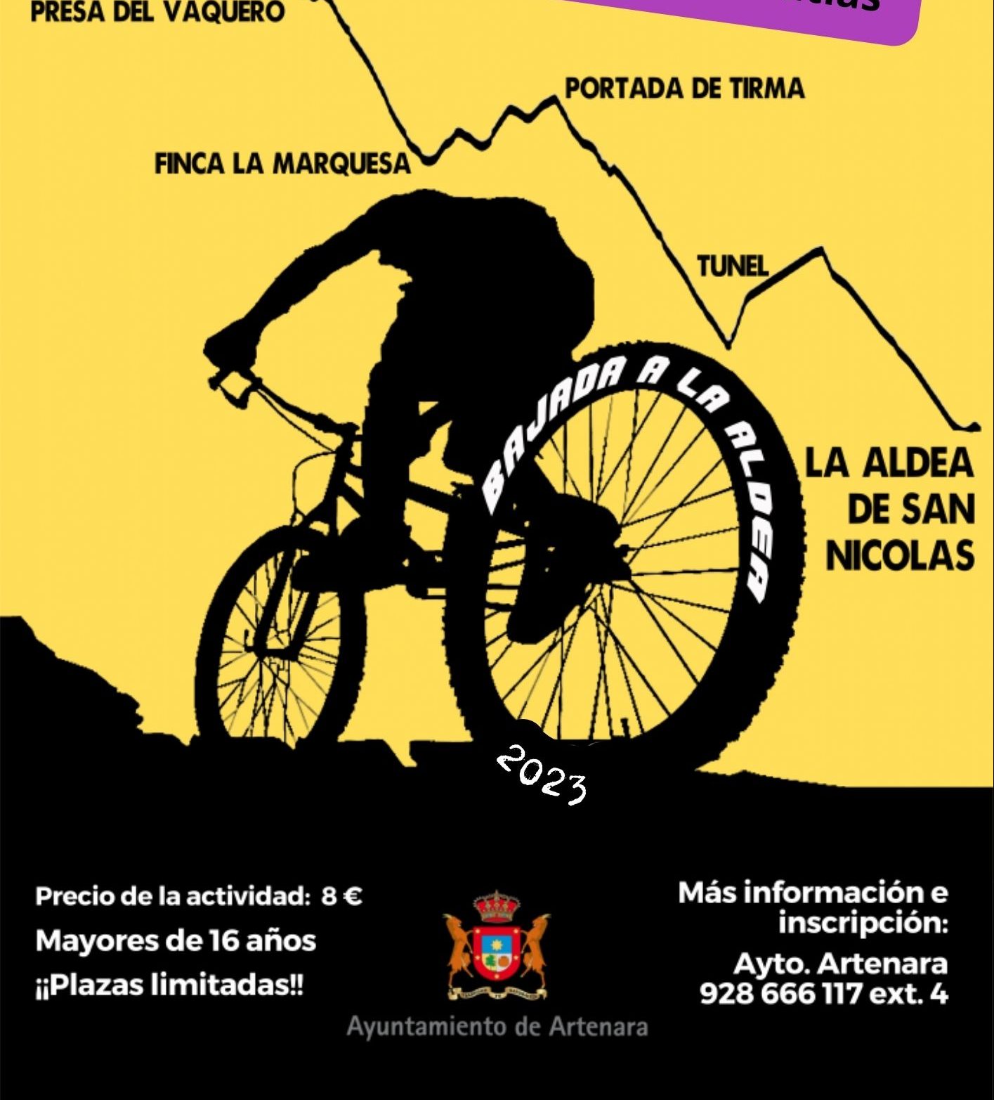 Sábado, 5 de Agosto: Bajada a la Aldea en bicicleta.