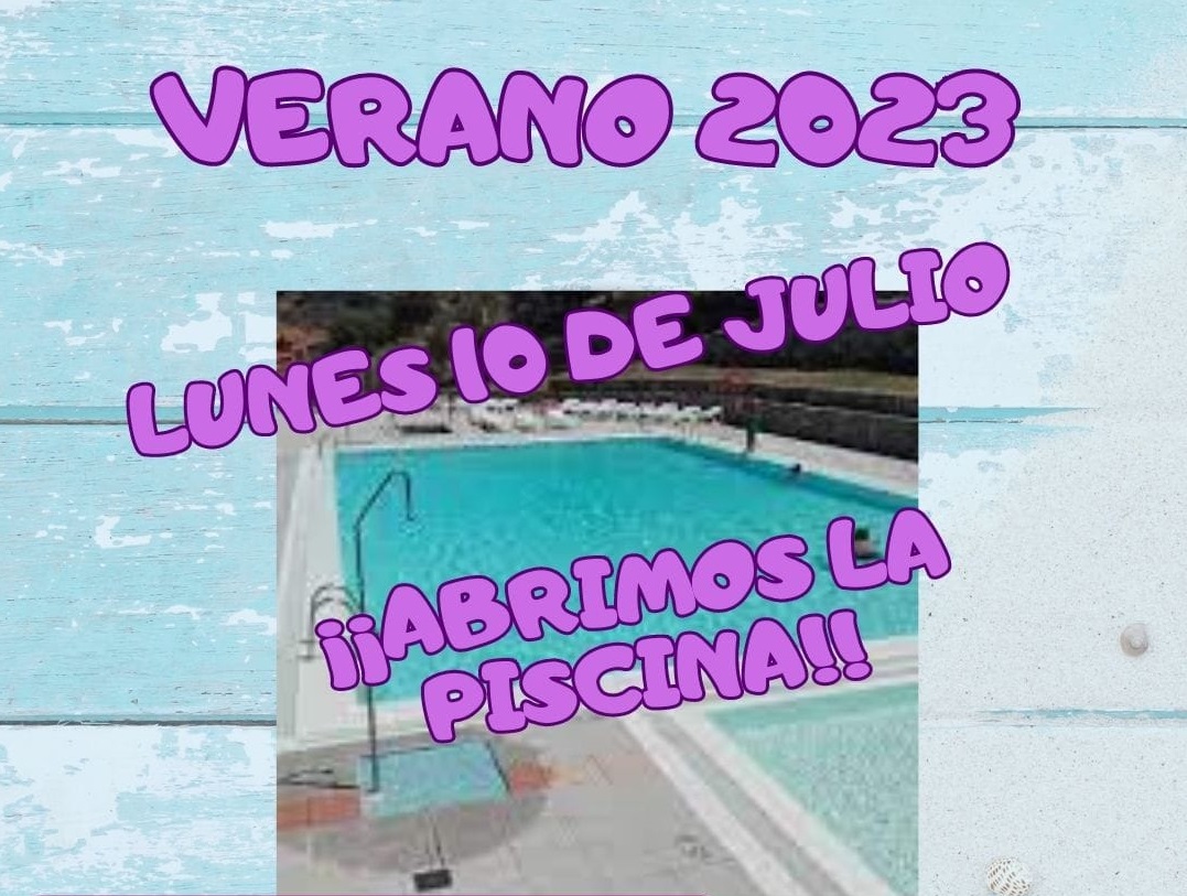 Apertura de la Piscina Municipal de Artenara. Lunes 10 de Julio.