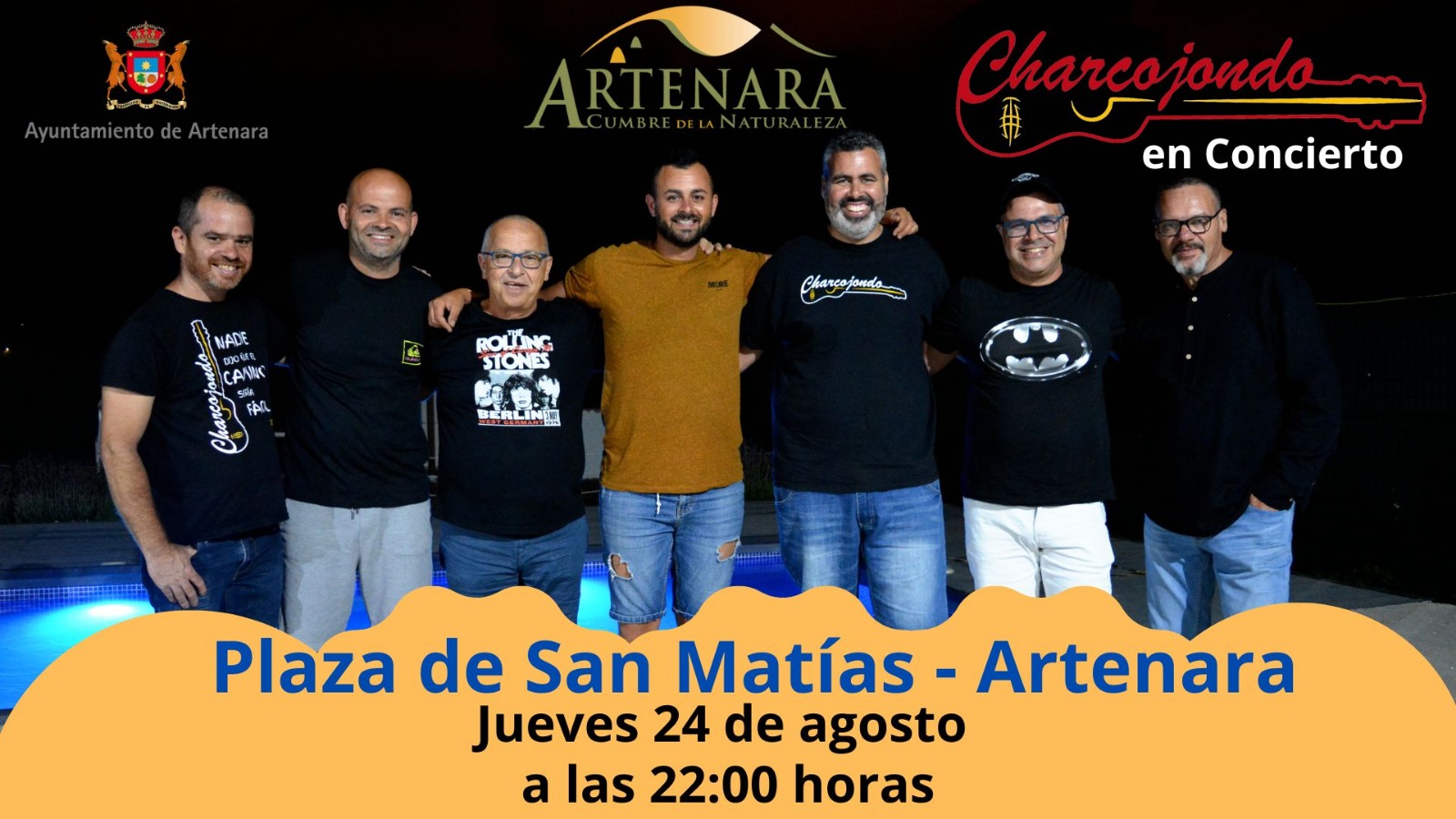 Jueves 24 de Agosto: Concierto Charcojondo.