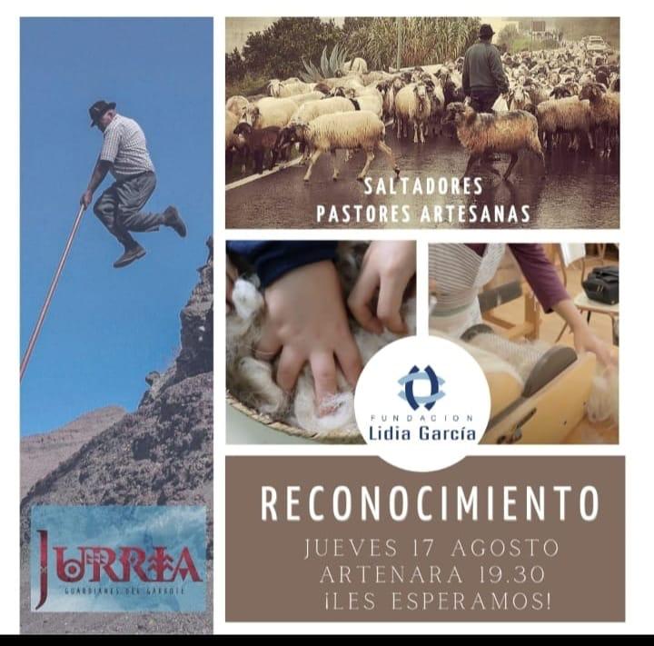 Jueves 27 de Agosto a las 19:30 h Reconocimiento Saltadores y Pastores Artesanas.