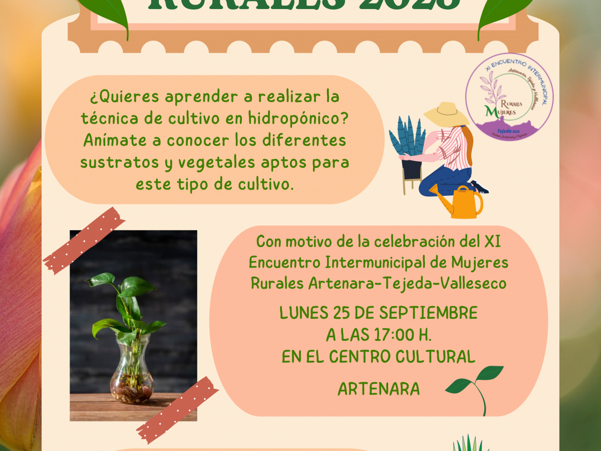 Taller de Jardinería Mujeres Rurales 2023.