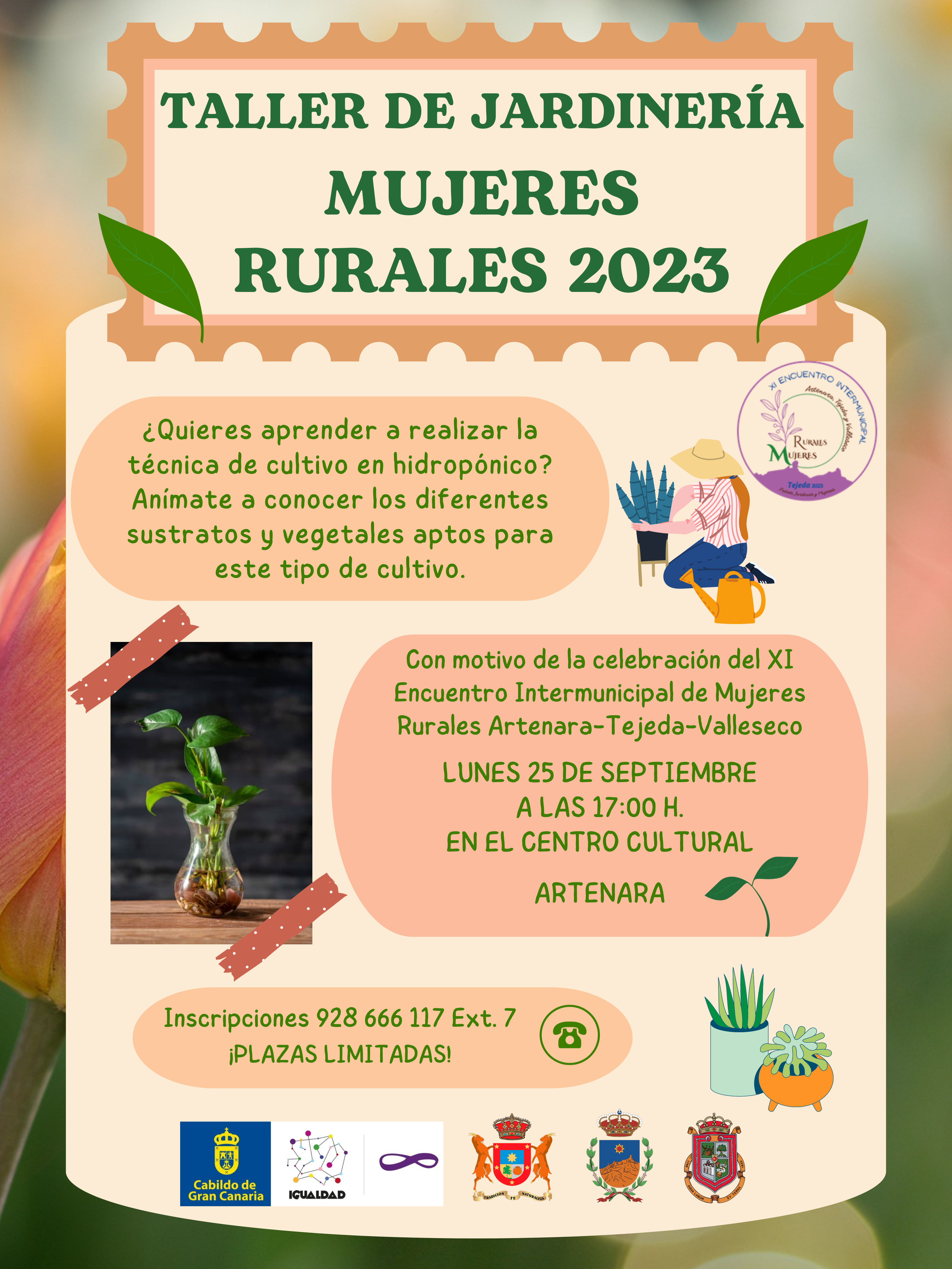 Taller de Jardinería Mujeres Rurales 2023.