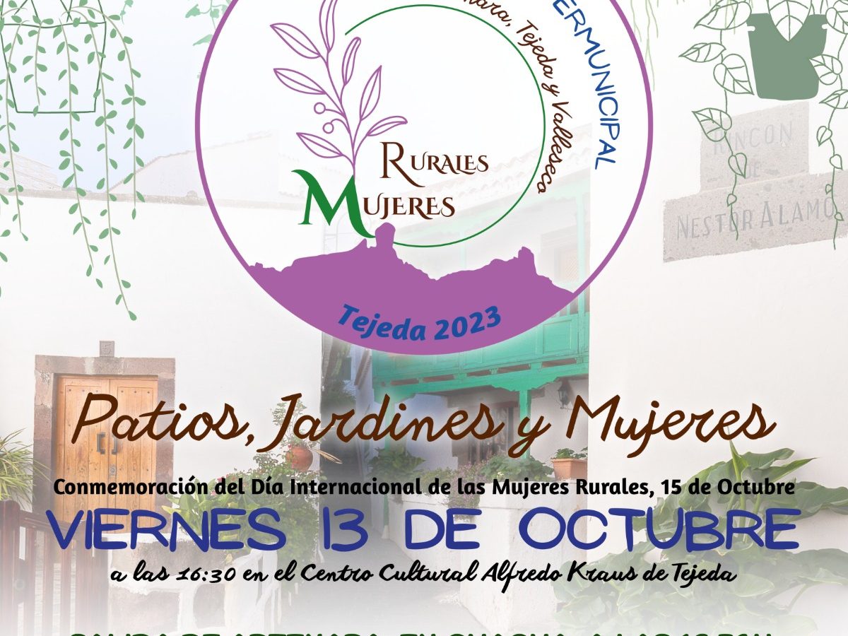 Viernes, 13 de Octubre. Patios, Jardines y Mujeres.