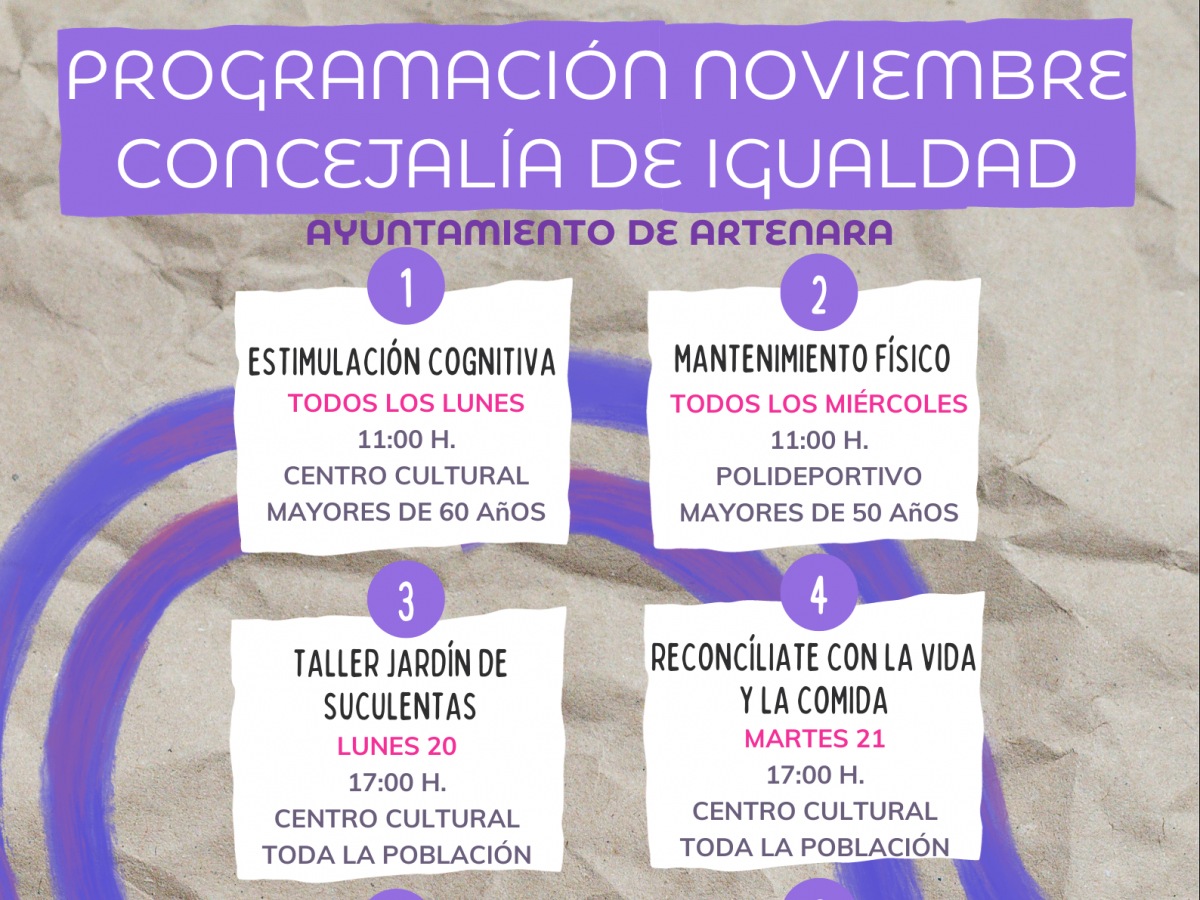 Programación de Noviembre Igualdad.