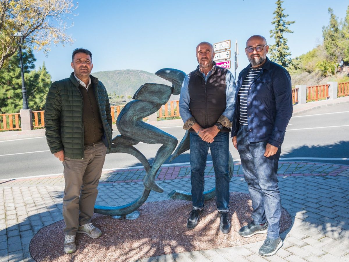 Visita del Consejero de Deportes del Cabildo de Gran Canaria.