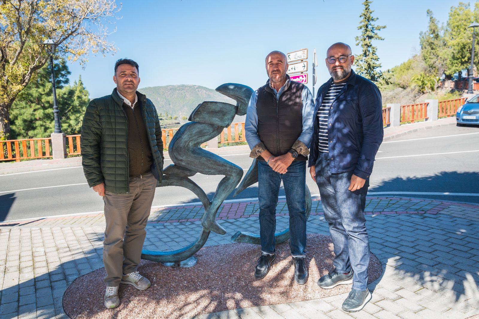 Visita del Consejero de Deportes del Cabildo de Gran Canaria.