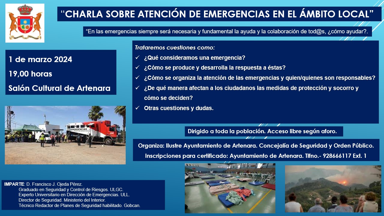 Charla: Atención de emergencias en el ámbito Local