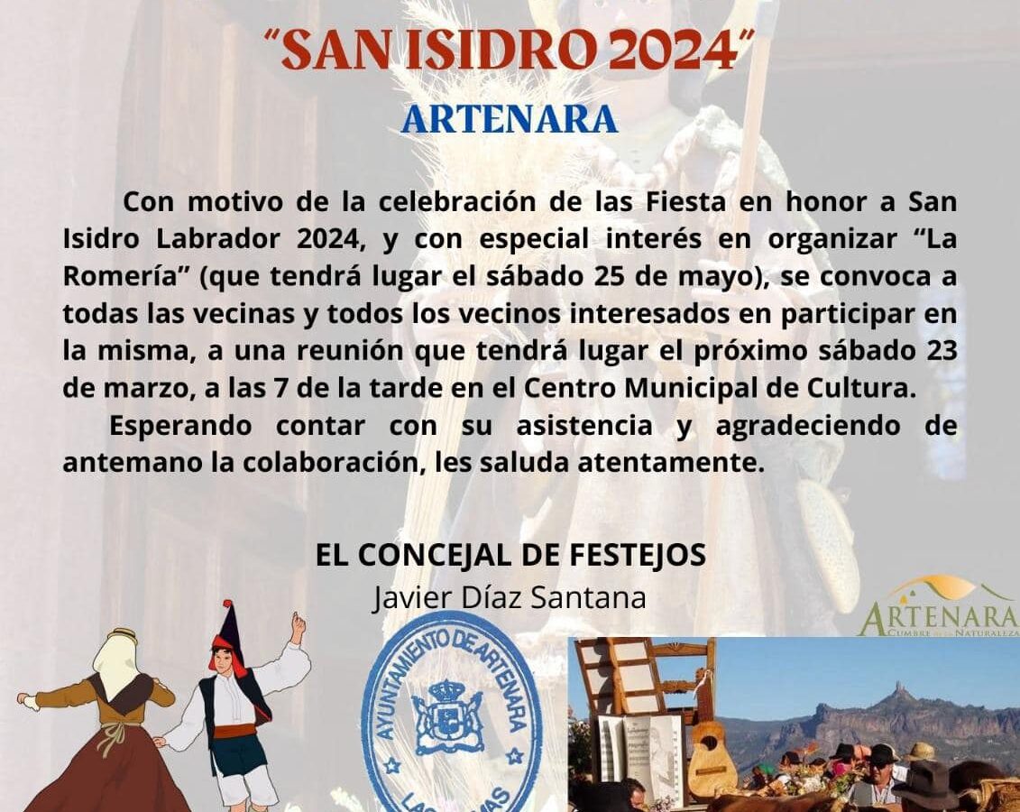 Reunión "Romería de San Isidro 2024"