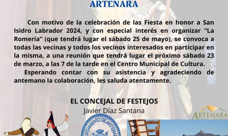 Reunión "Romería de San Isidro 2024"