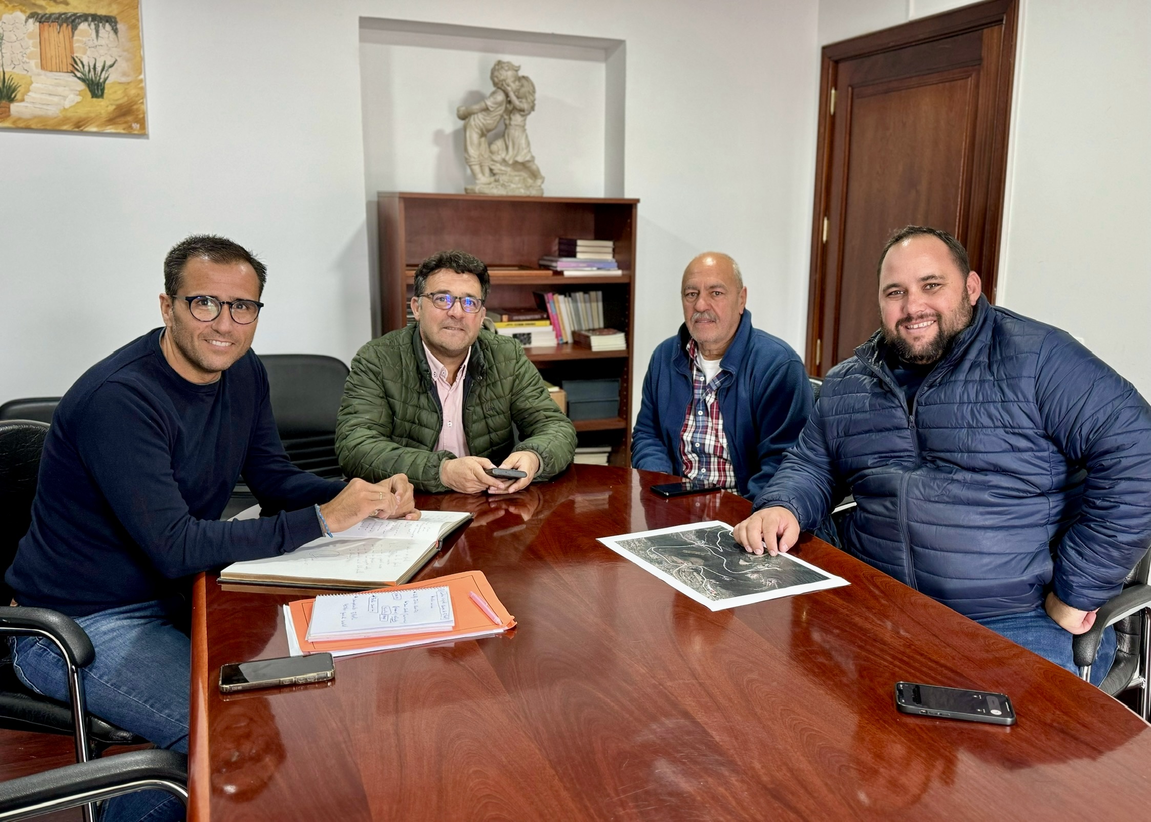 Visita de Ángel Sabroso, Viceconsejero de Deportes