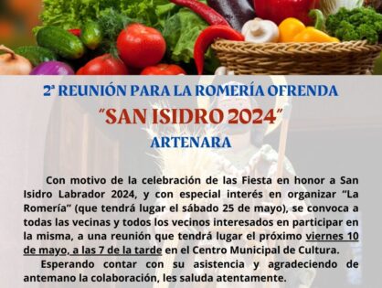 2ª Reunión Romería Ofrenda "San Isidro 2024".