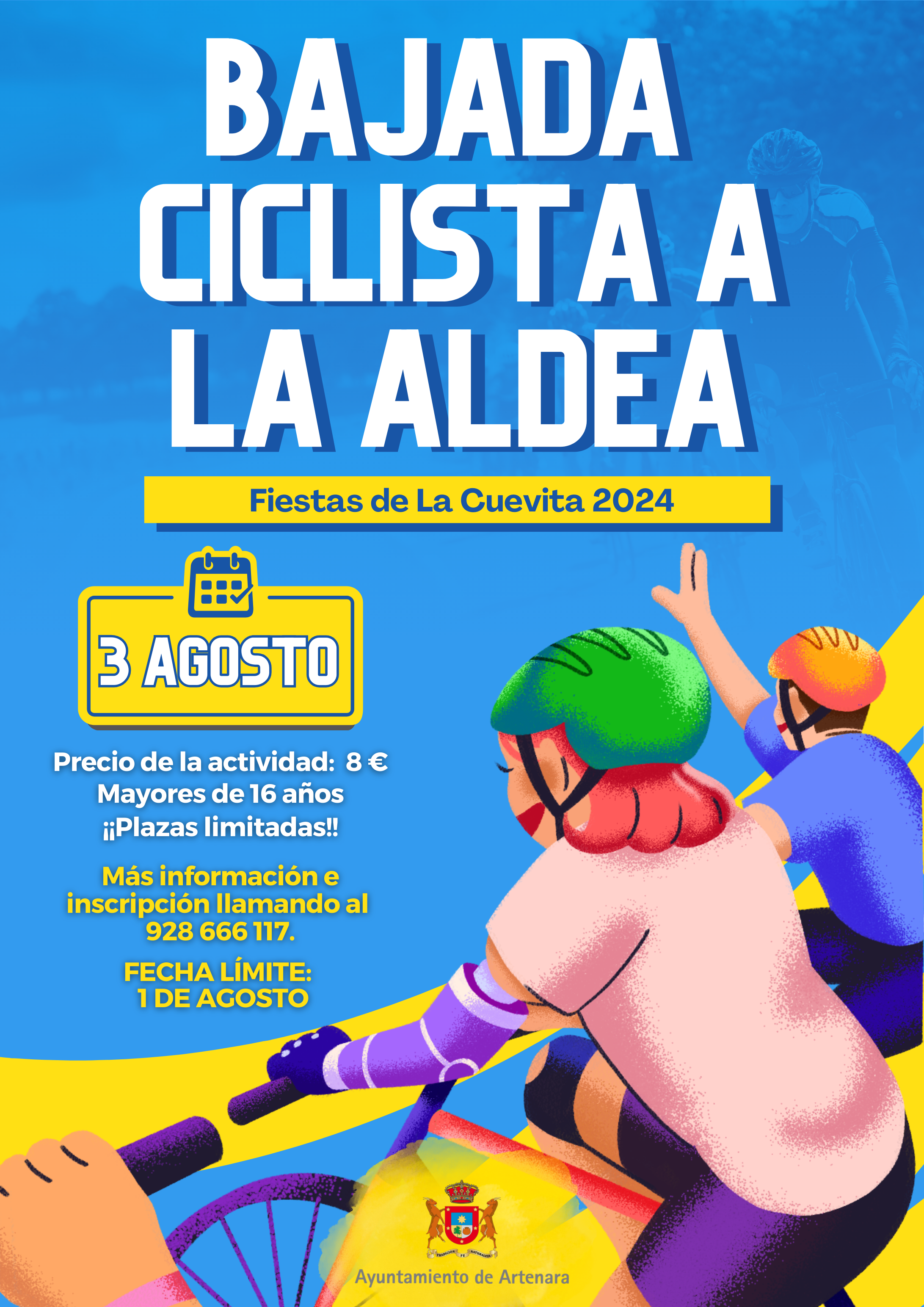 Bajada ciclista a La Aldea 2024 e Instrucciones de Pago.