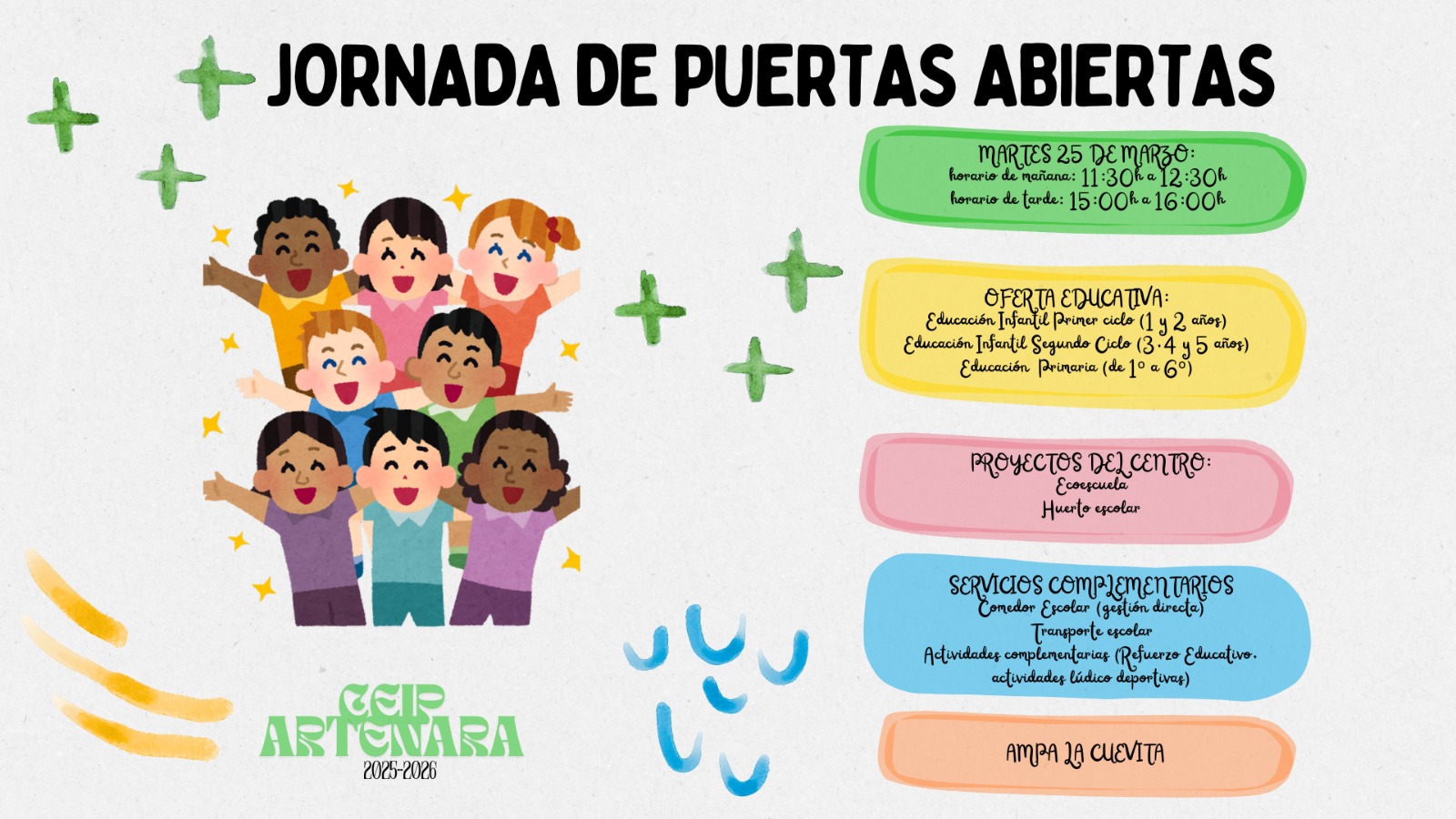Jornadas de Puertas Abiertas en el CEIP Artenara
