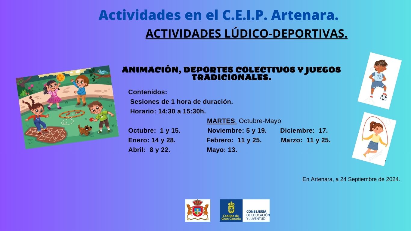 Actividades Lúdico- Deportivas C.E.I.P. Artenara.