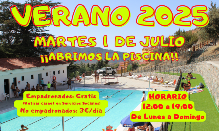 Apertura de la piscina
