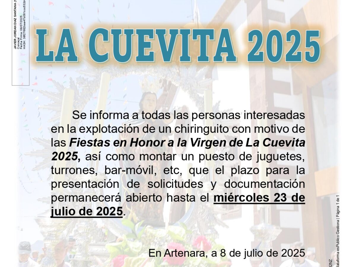 Chiringuitos La Cuevita 2025