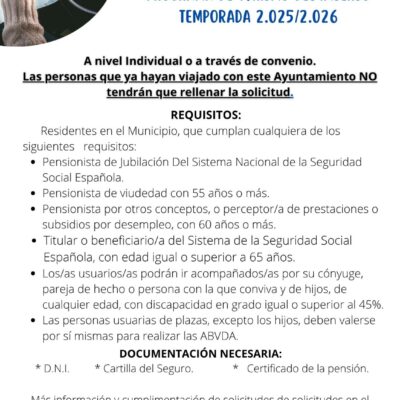 IMSERSO 2025/2026