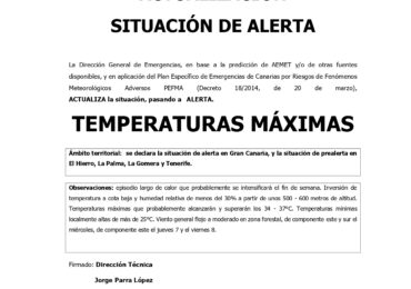SITUACIÓN DE ALERTA EN CANARIAS