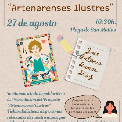 Presentación "Artenarenses Ilustres".