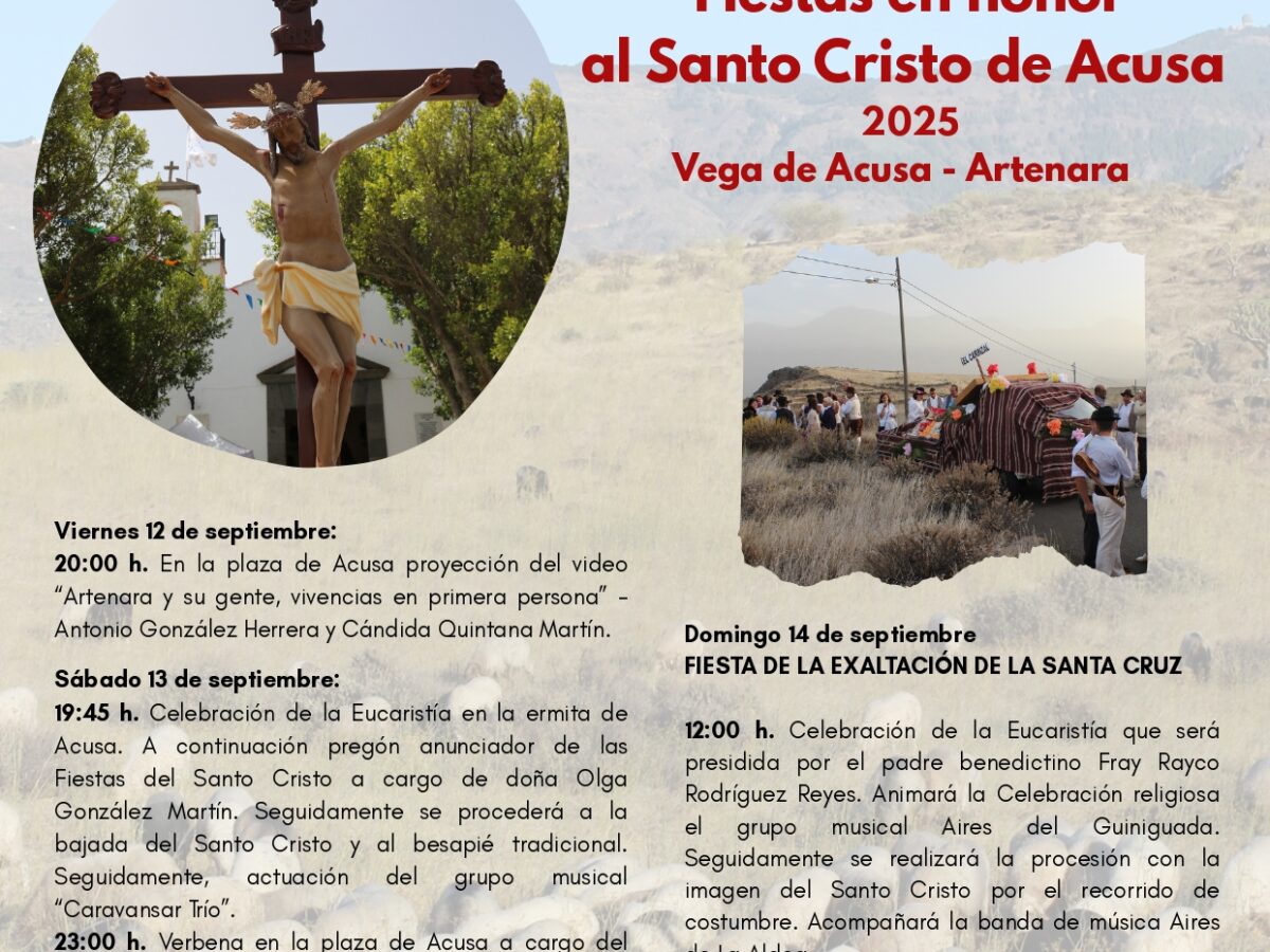 Fiestas en Honor al Santo Cristo de Acusa 2025.