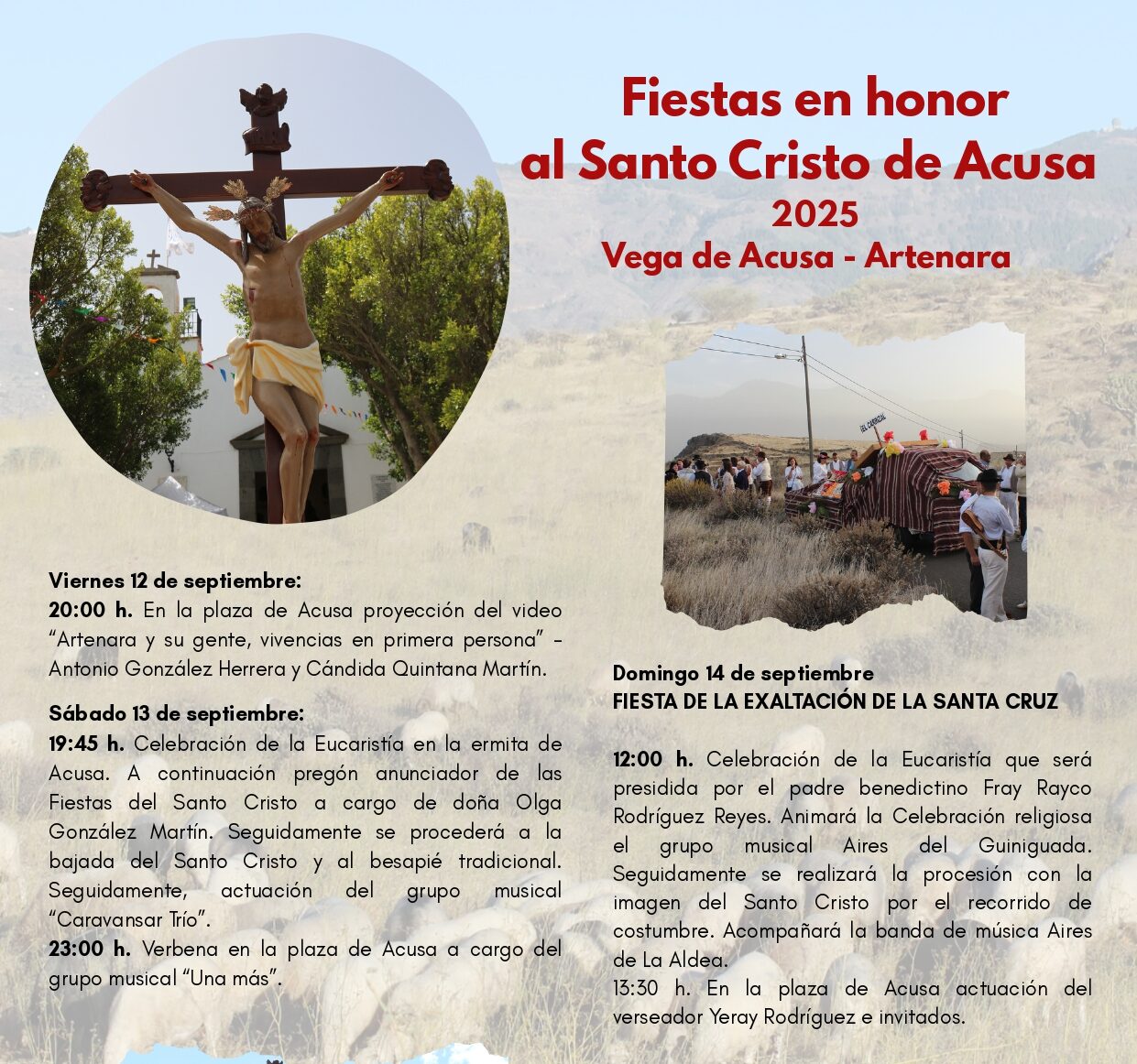 Fiestas en Honor al Santo Cristo de Acusa 2025.