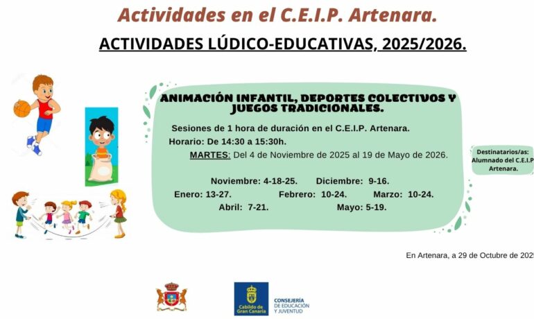 Actividades Lรนdico-Educativas,2025/2026.