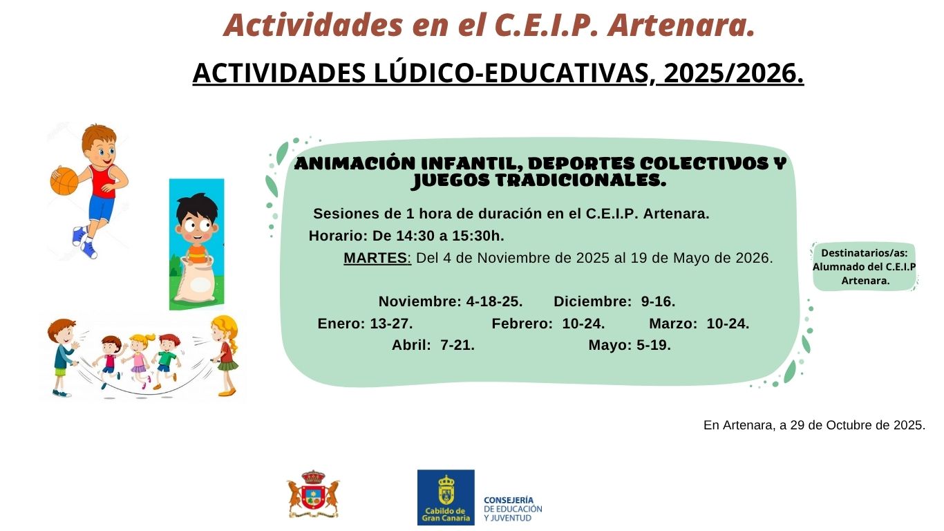Actividades Lùdico-Educativas,2025/2026.