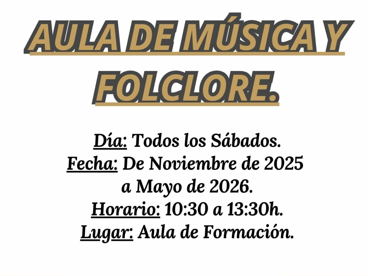Aula de Música y Folclore.