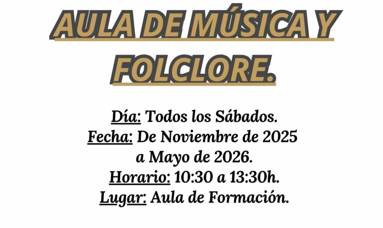 Aula de Mรบsica y Folclore.