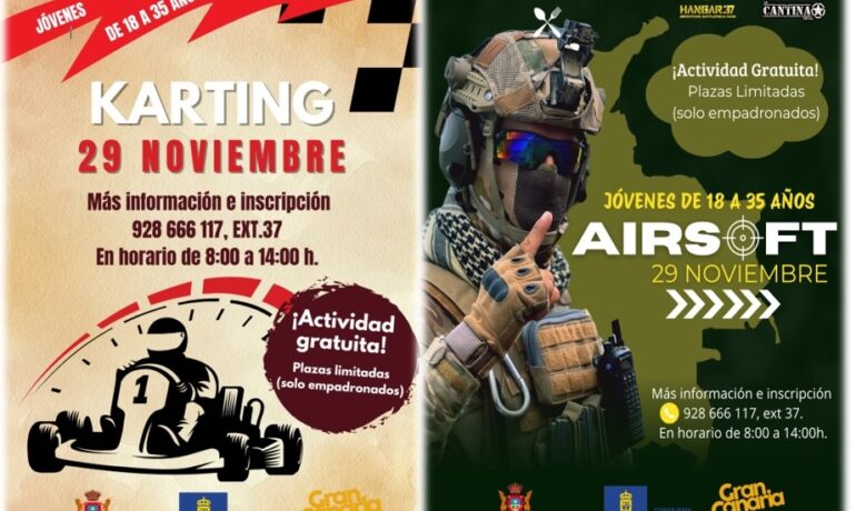 Excursión Karting y Airsoft Jóvenes de Artenara