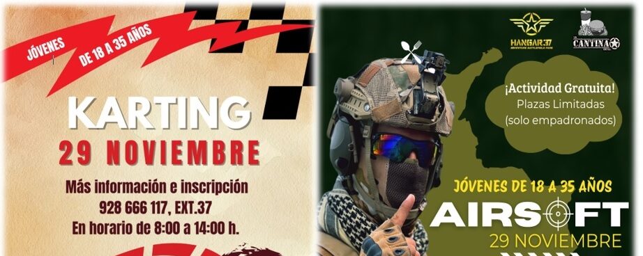 Excursión Karting y Airsoft Jóvenes de Artenara