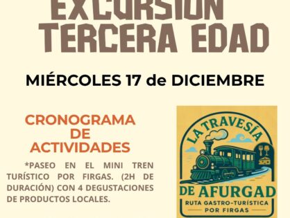 EXCURSIÓN TERCERA EDAD.