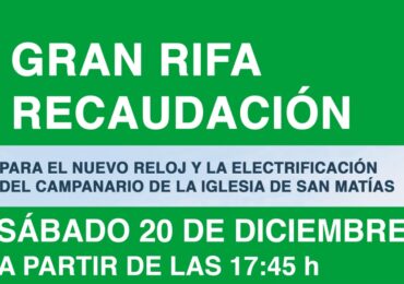 🎉 ¡Gran Rifa de Recaudación en Artenara! 🕰️