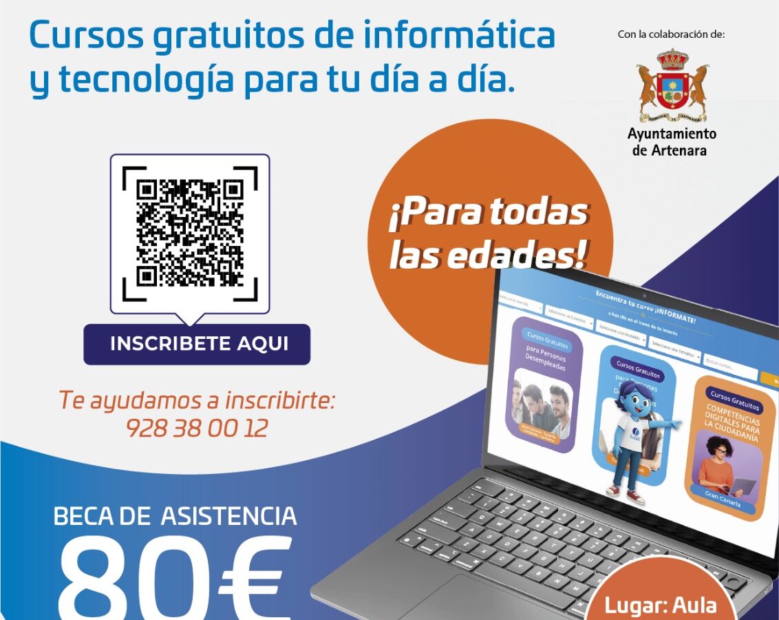 📢 ¡Llega a Artenara el curso de Competencias Digitales para la Ciudadanía! 💻