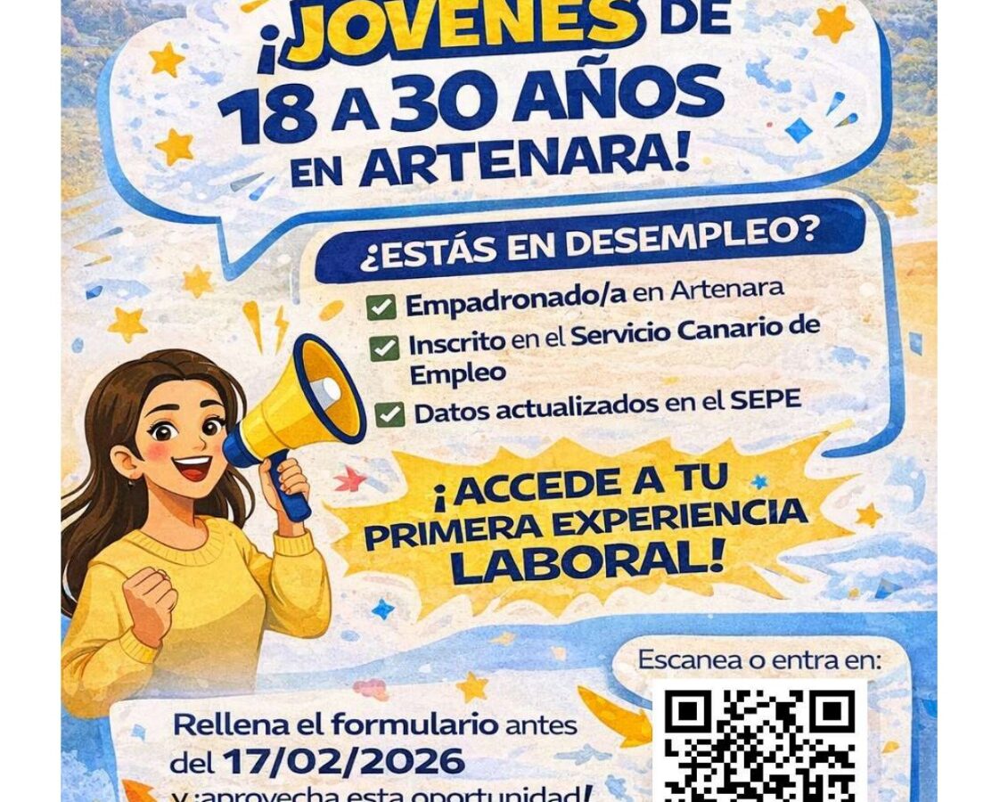Oportunidad laboral para Jóvenes de Artenara