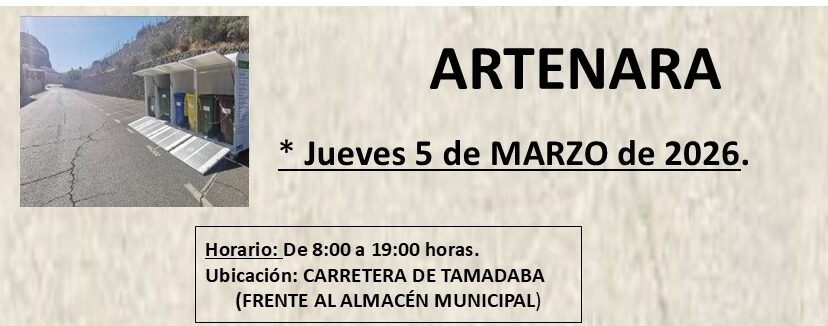 ♻️ Punto Limpio Móvil en Artenara♻️