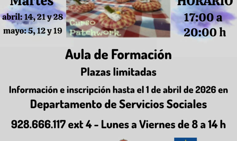 🧵 ¡Nuevo Taller de Patchwork en Artenara!