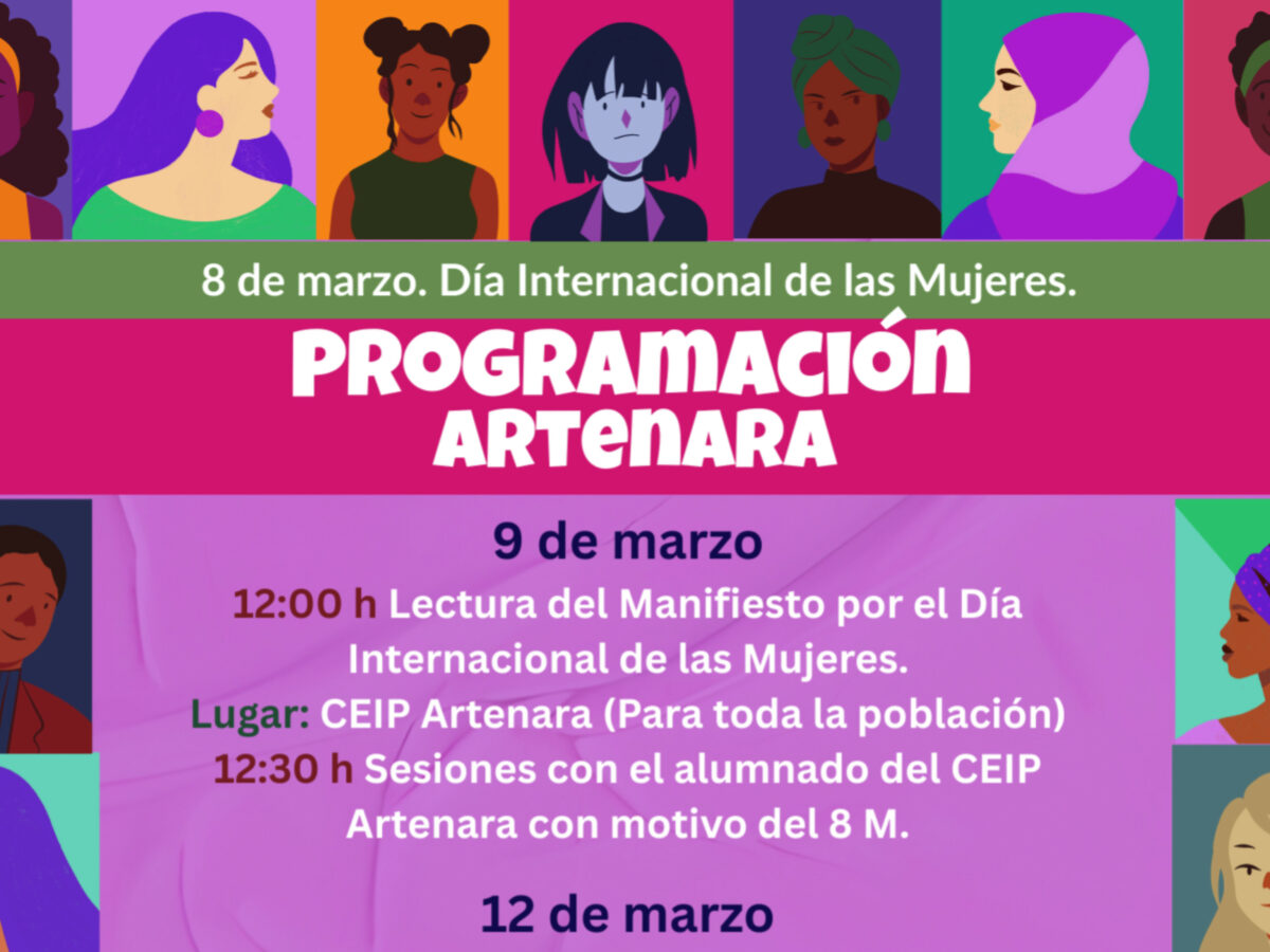 8 DE MARZO. DIA INTERNACIONAL DE LAS MUJERES DESDE ARTENARA