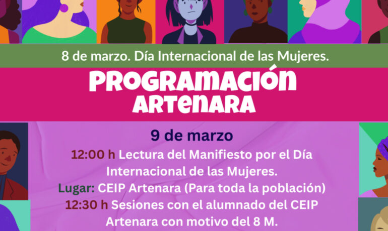 8 DE MARZO. DIA INTERNACIONAL DE LAS MUJERES DESDE ARTENARA